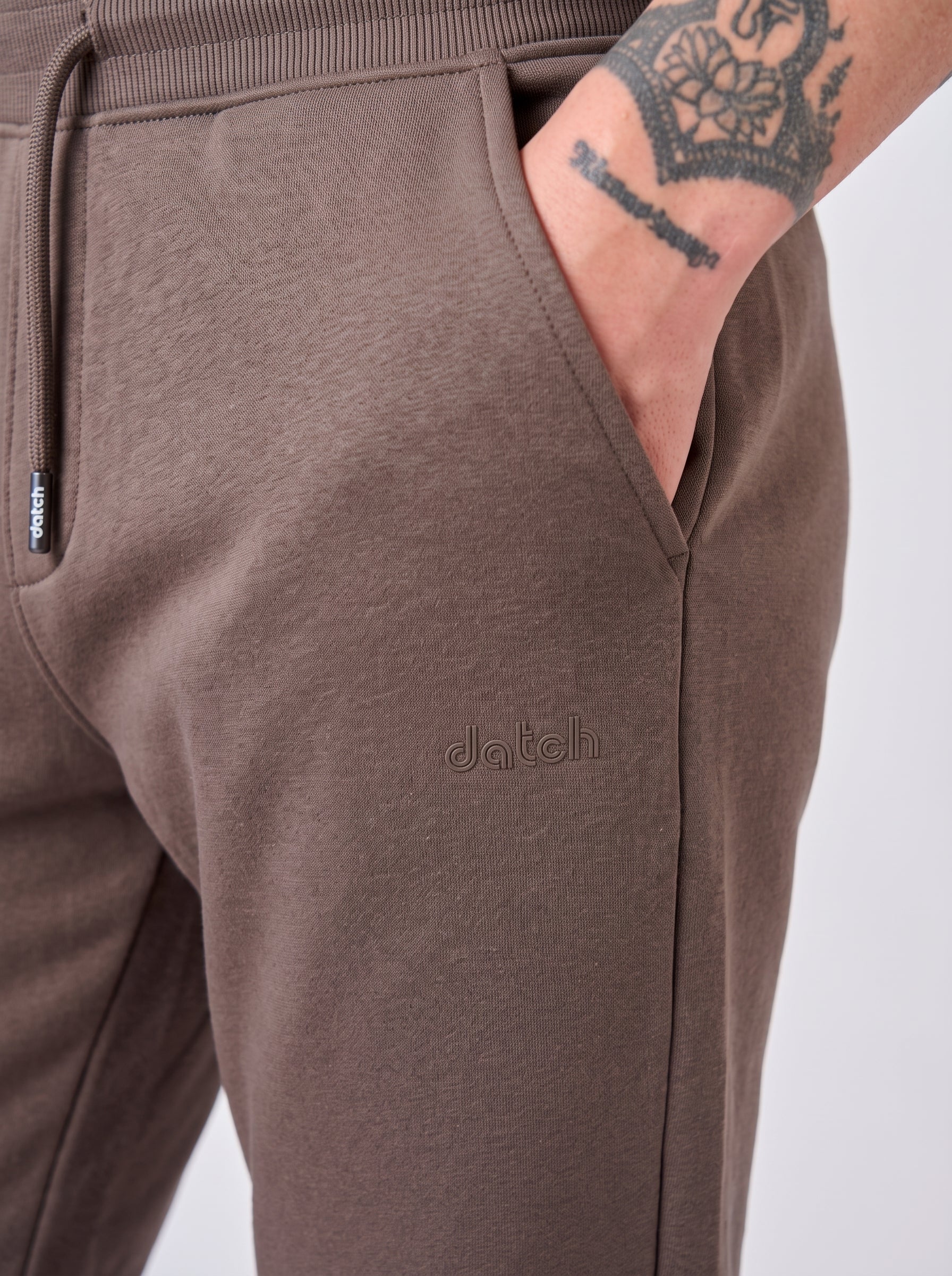 Pantaloni in felpa con fondo a coste