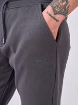Pantaloni in felpa con fondo a coste