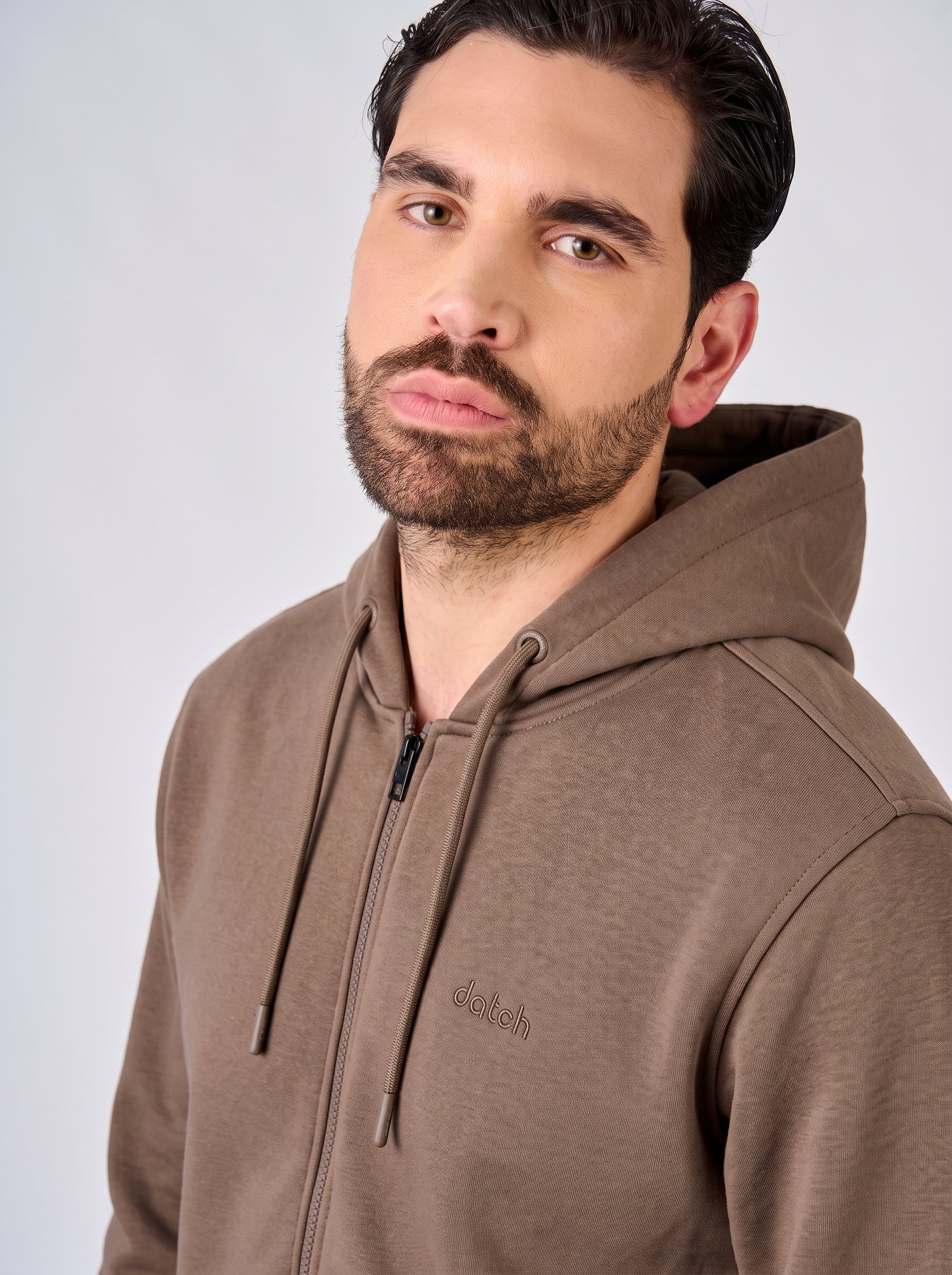 Felpa con zip e cappuccio
