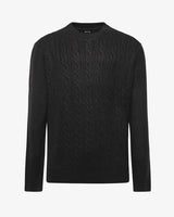 Maglia girocollo con motivo treccia