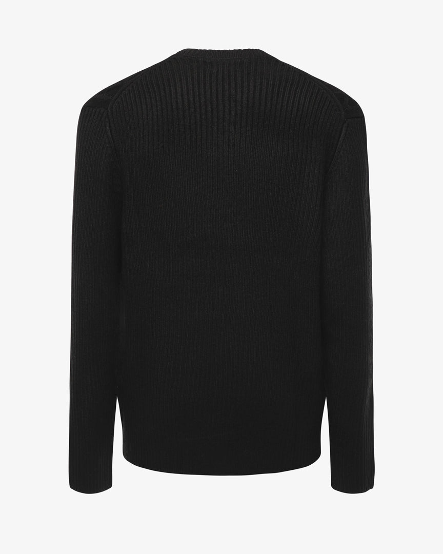 Maglia girocollo con motivo treccia