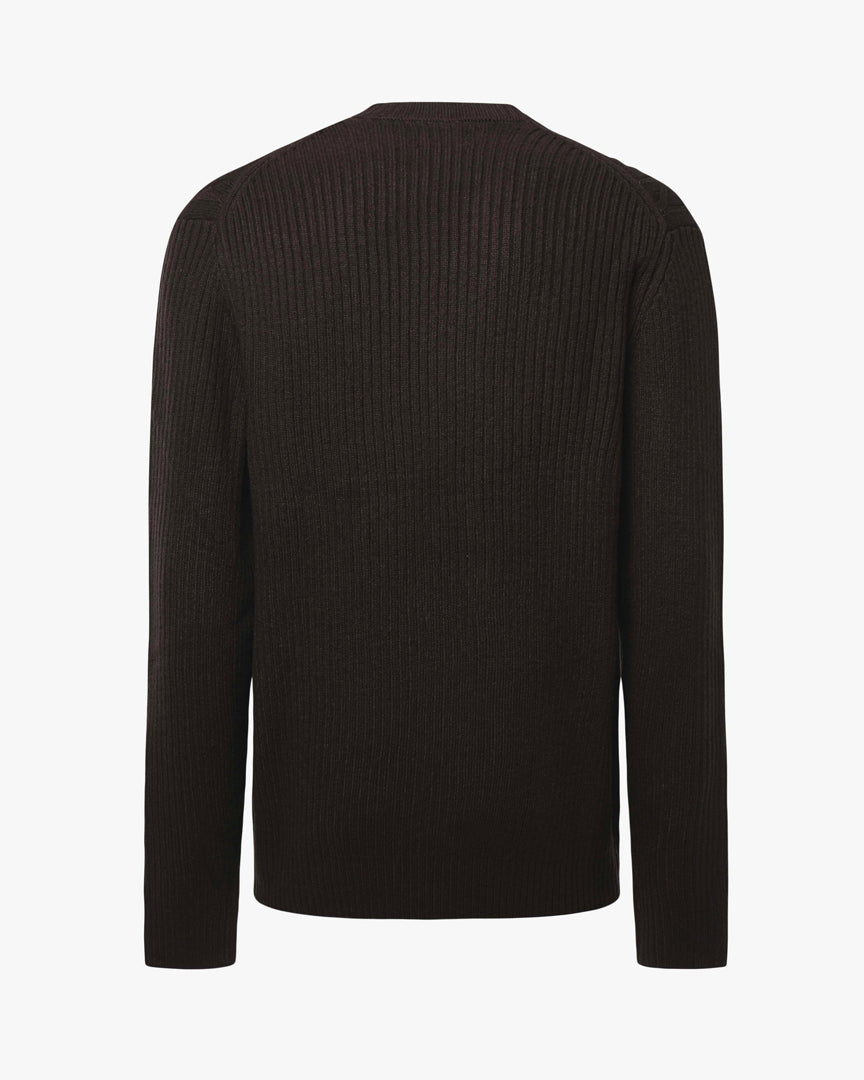 Maglia girocollo con motivo treccia