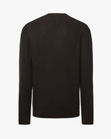 Maglia girocollo con motivo treccia