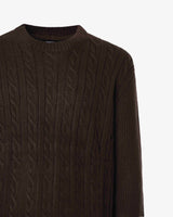 Maglia girocollo con motivo treccia