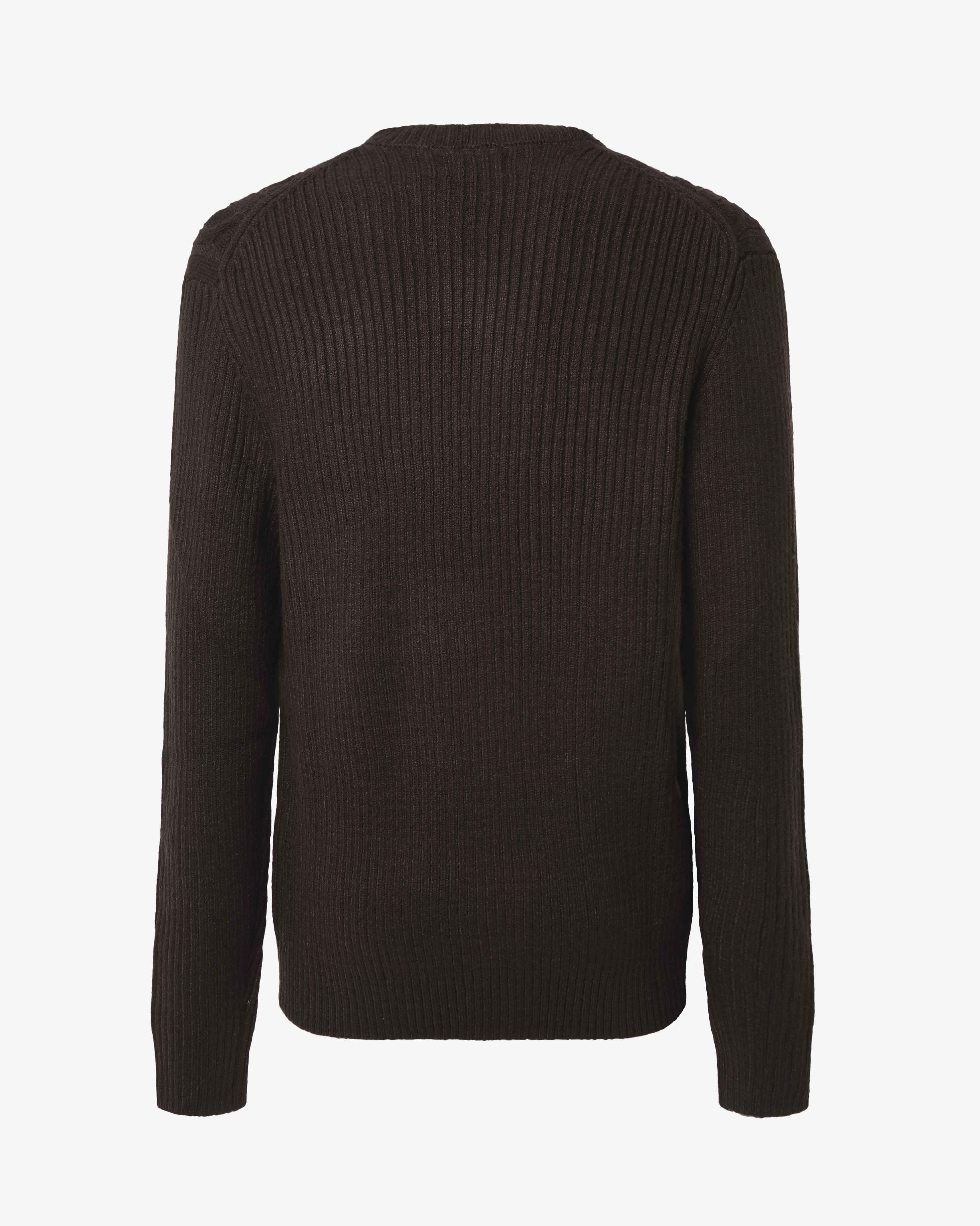 Maglia girocollo con motivo treccia