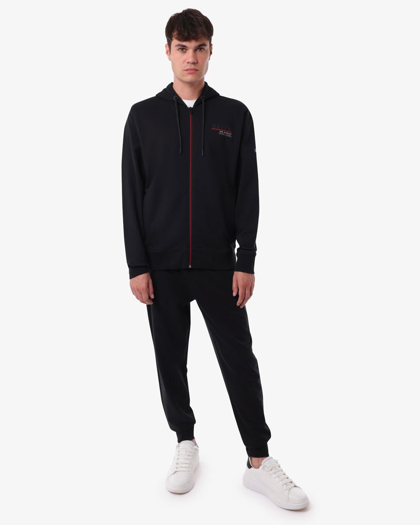 Felpa Zip Contrast