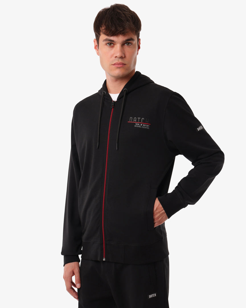 Felpa Zip Contrast