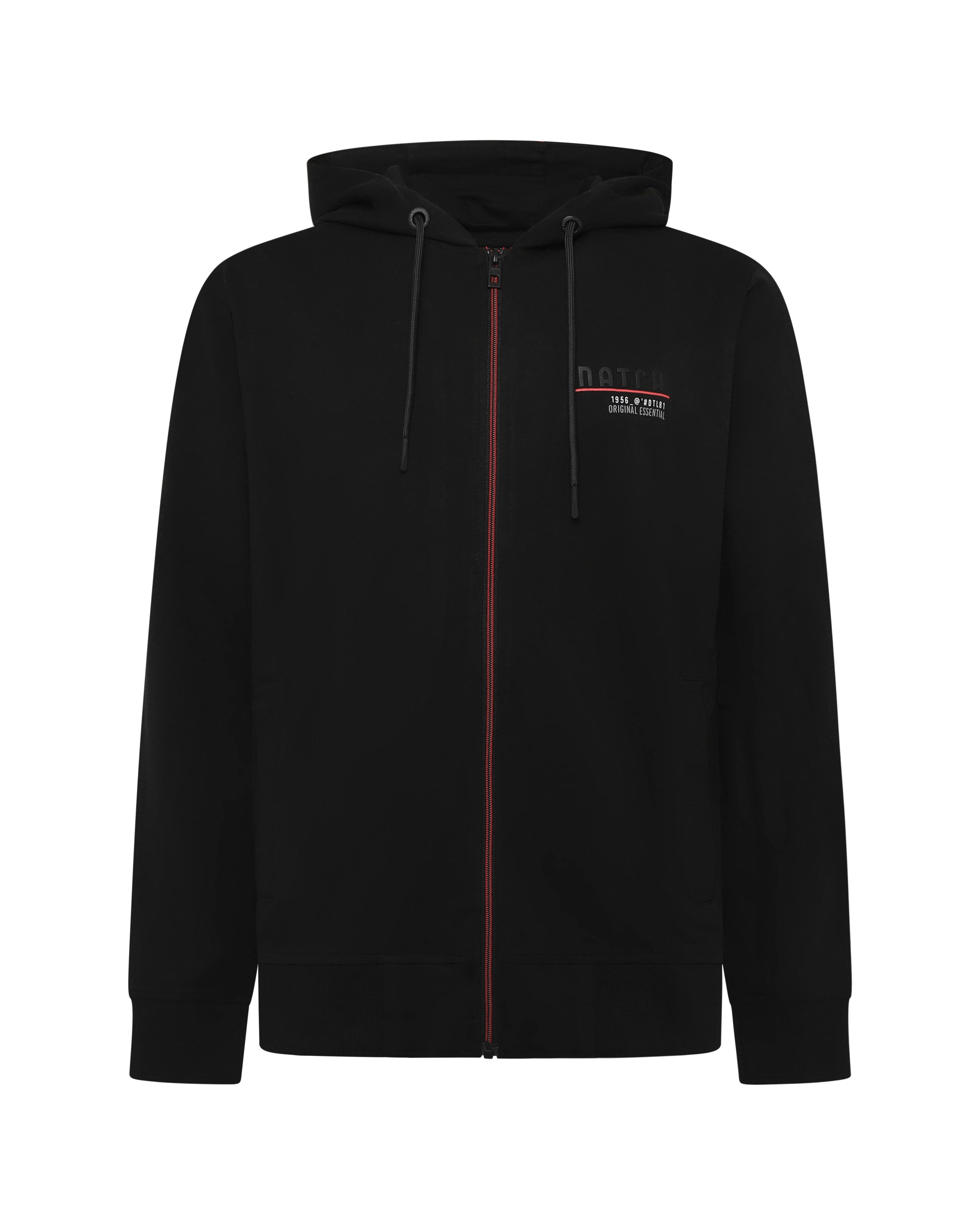 Felpa Zip Contrast