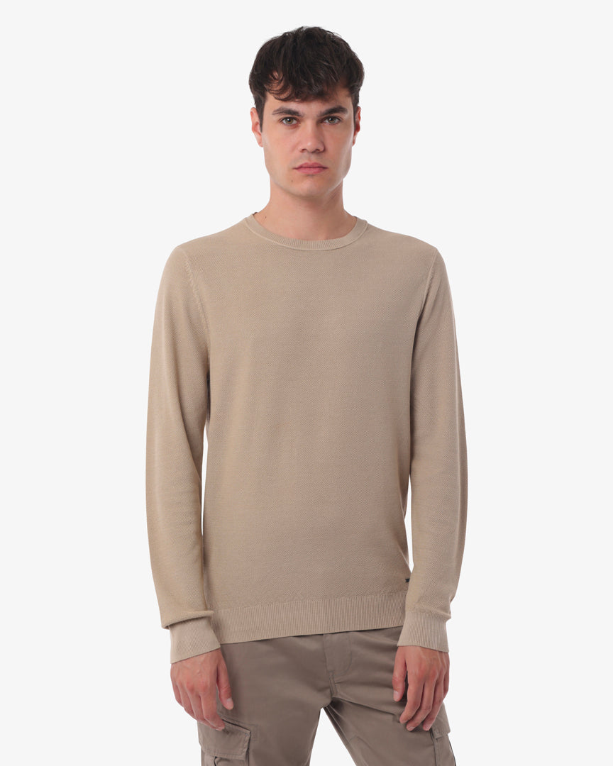 Maglia Girocollo Contrasto