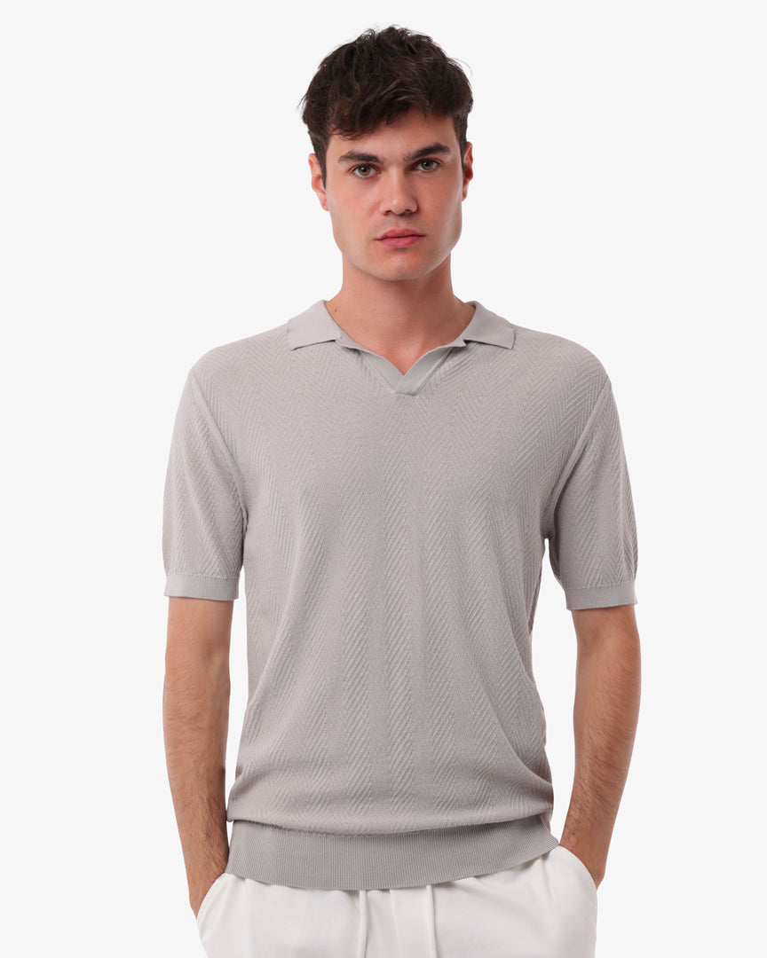 Polo Knit Contrast