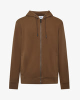 Felpa zip con cappuccio