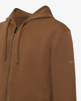 Felpa zip con cappuccio