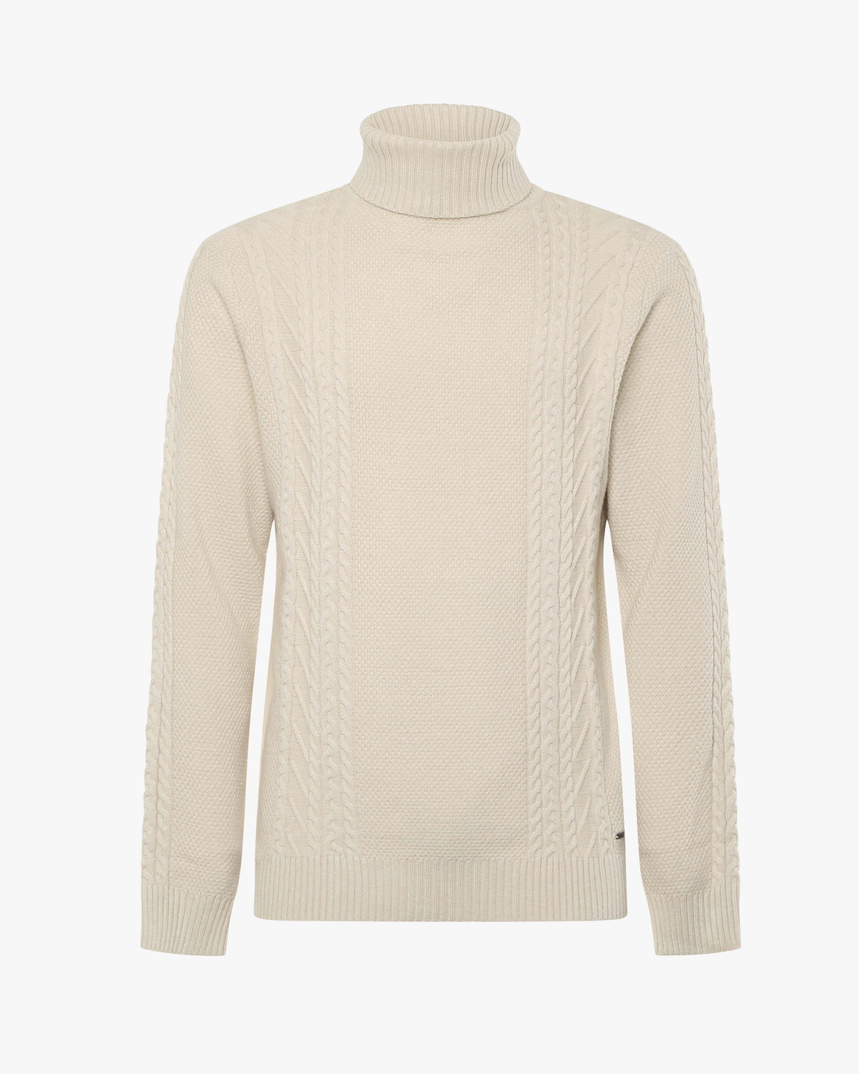 Maglia braids collo alto