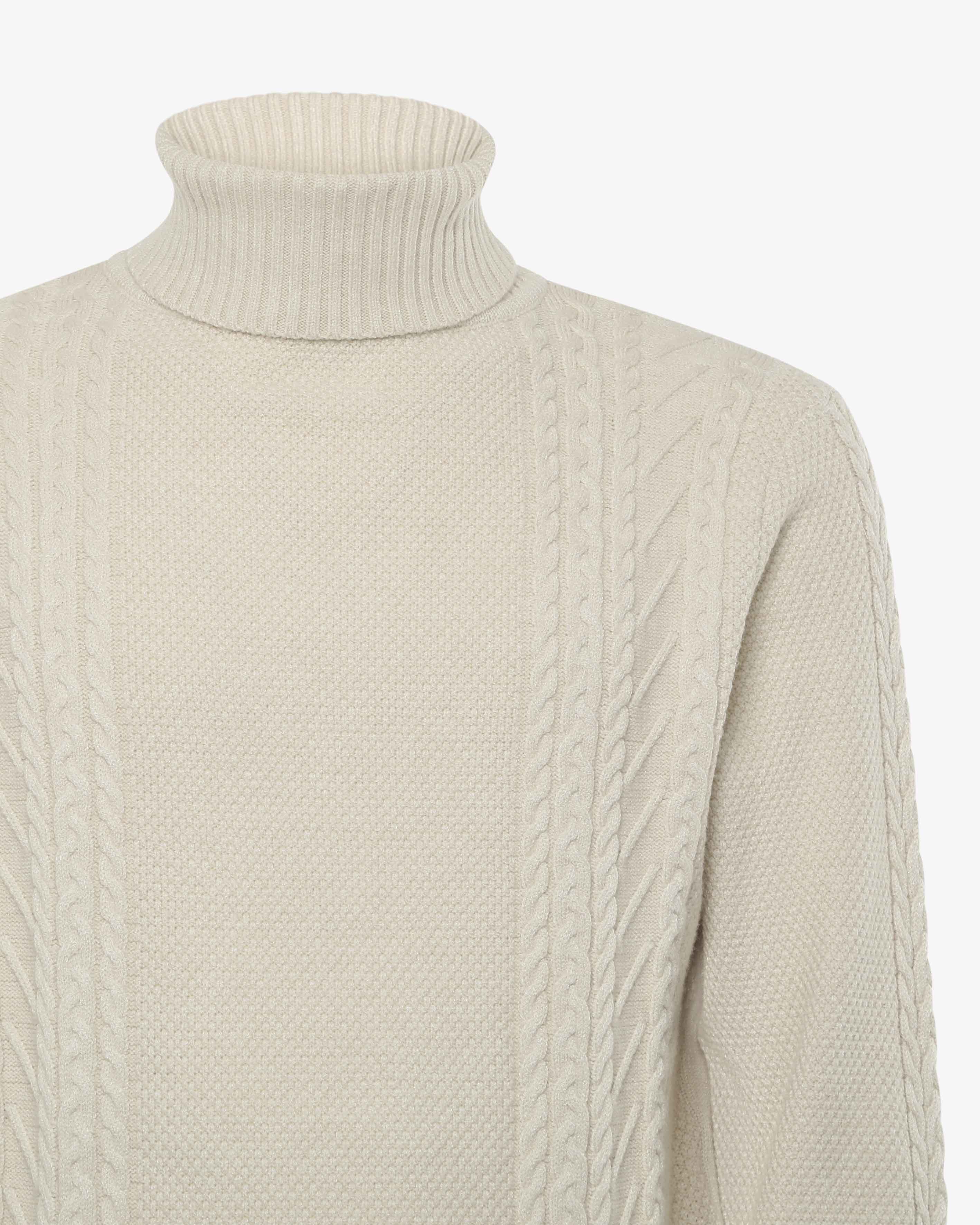 Maglia braids collo alto