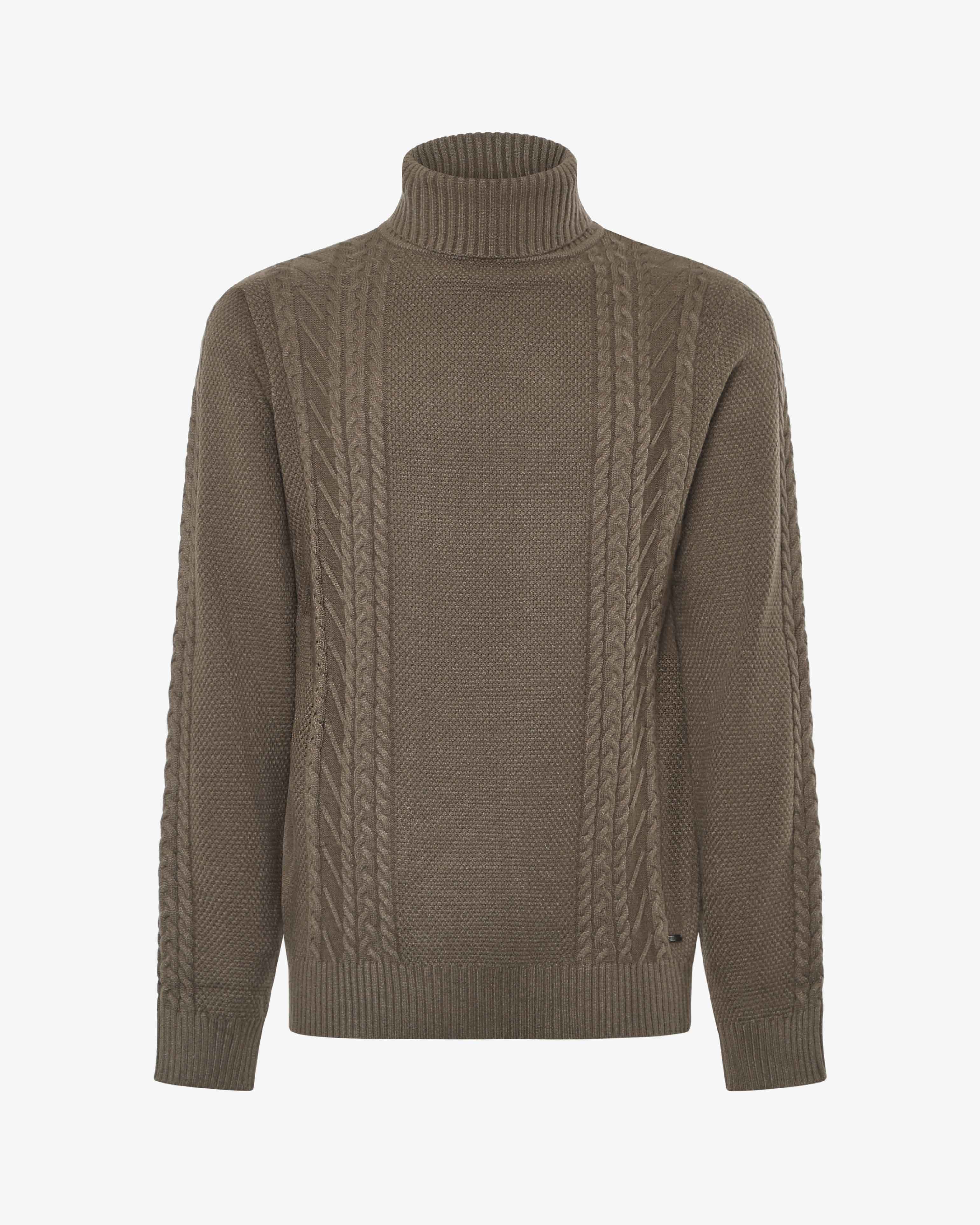 Maglia braids collo alto