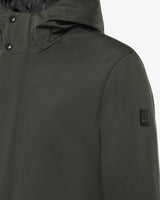 Giubbotto con cappuccio soft shell