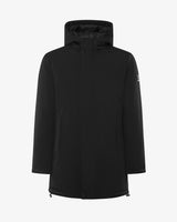 Giubbotto con cappuccio soft shell