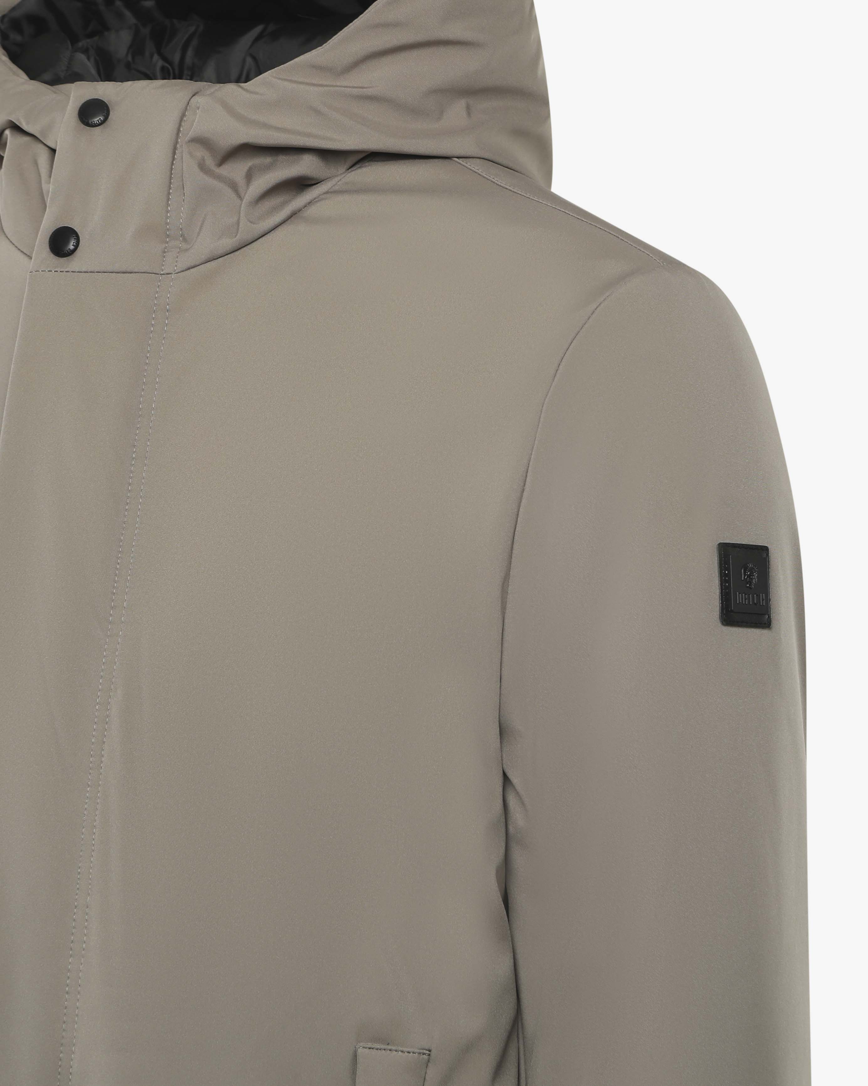 Giubbotto con cappuccio soft shell