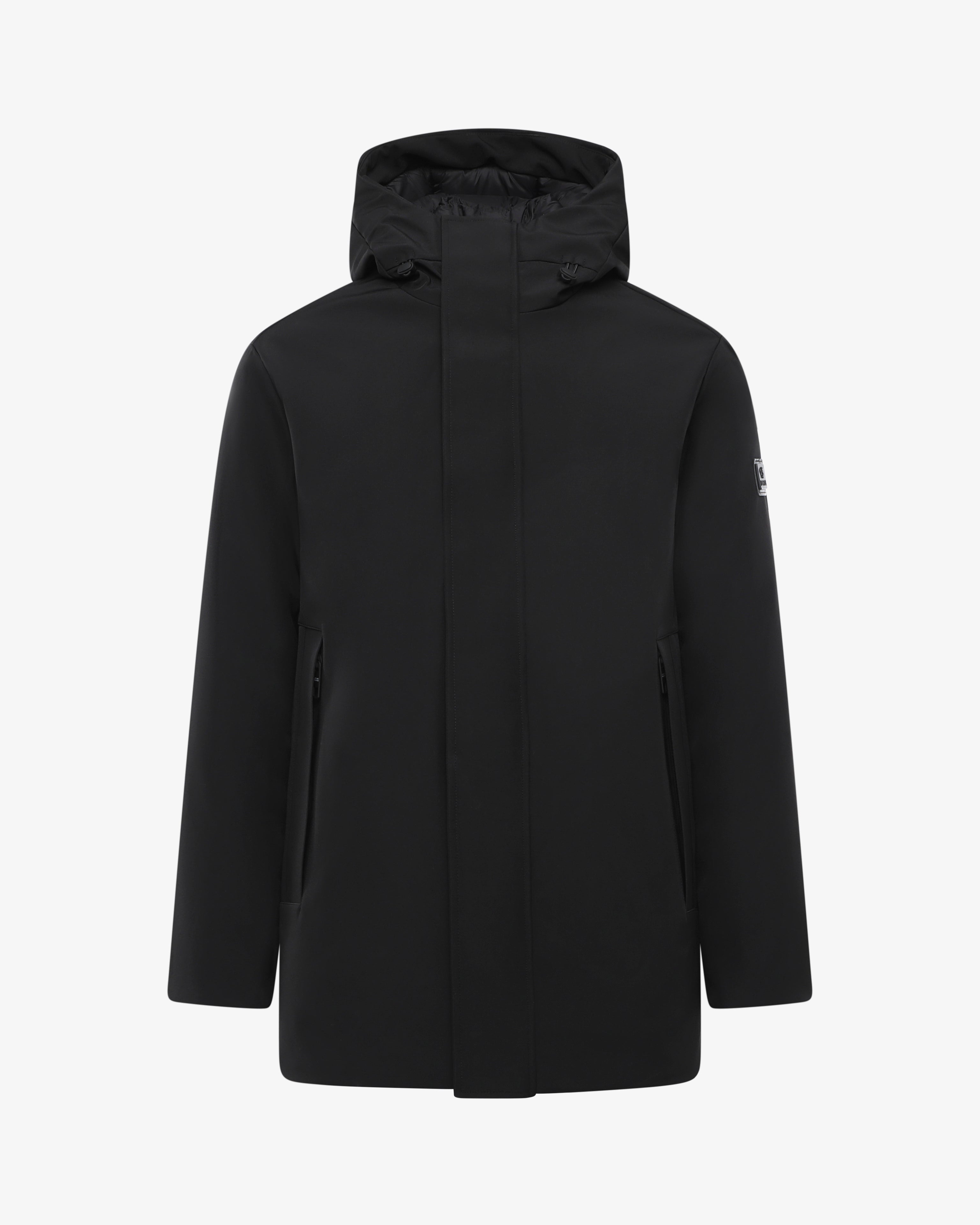 Giubbotto lungo con cappuccio