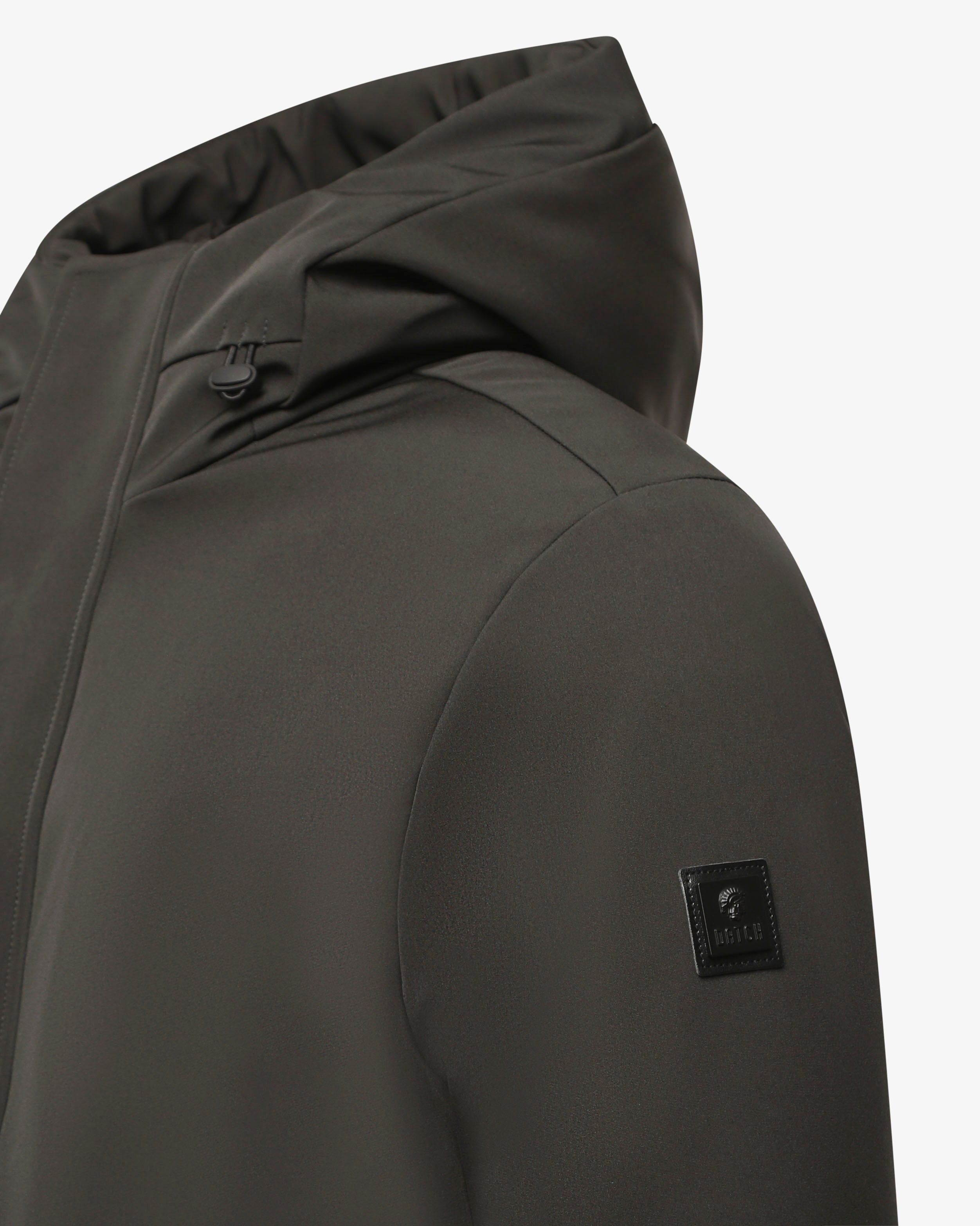 Giubbotto lungo con cappuccio