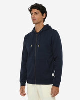 Felpa zip frontale, con cappuccio cotton