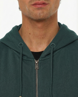 Felpa zip frontale, con cappuccio cotton