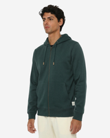 Felpa zip frontale, con cappuccio cotton