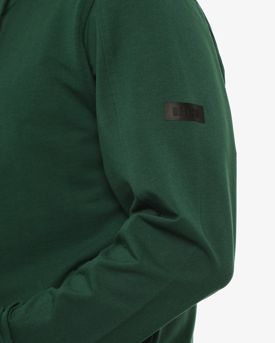 Felpa zip frontale, con cappuccio manica lunga