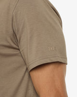 T-shirt cotone collo serafino