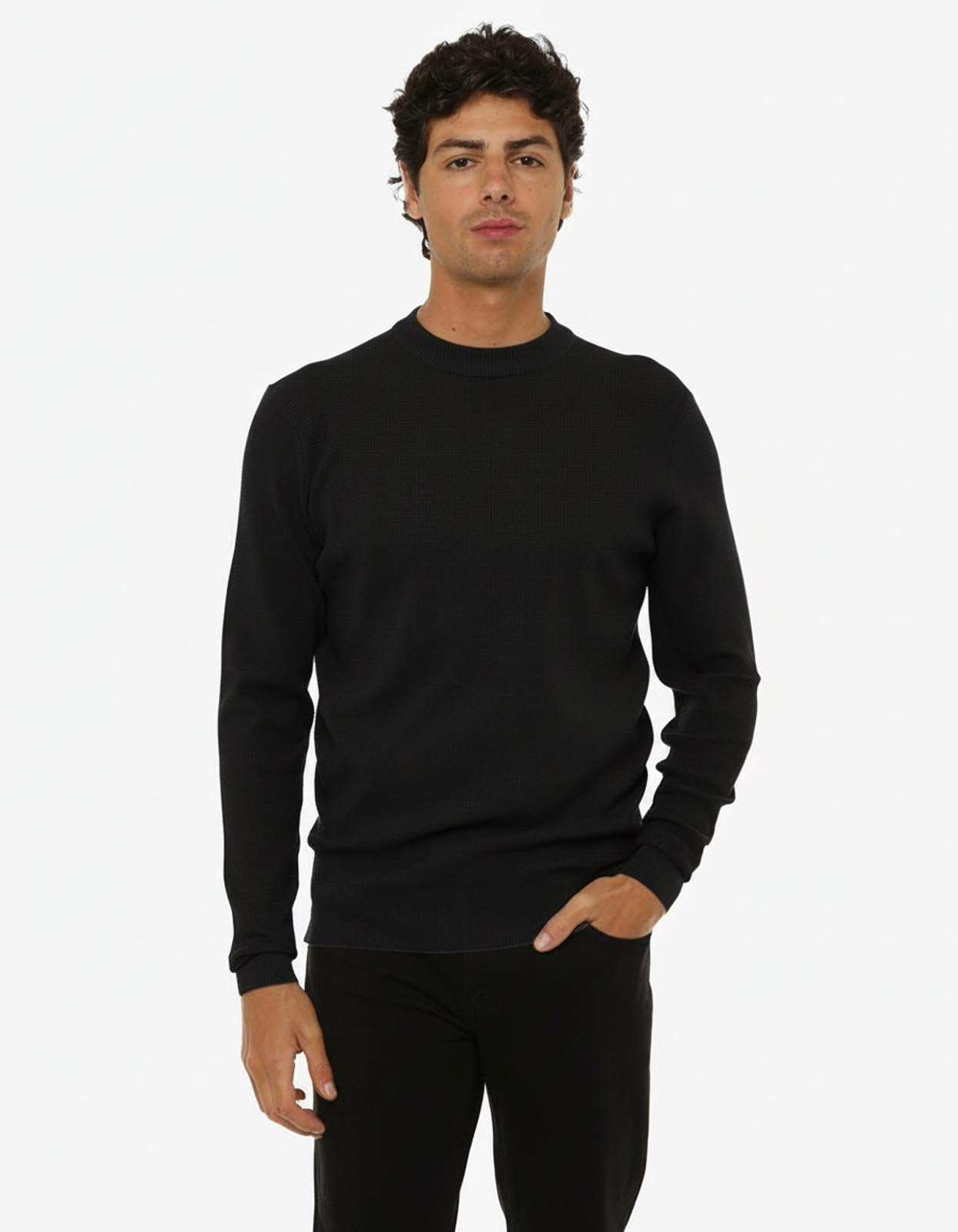 Maglia girocollo, manica lunga