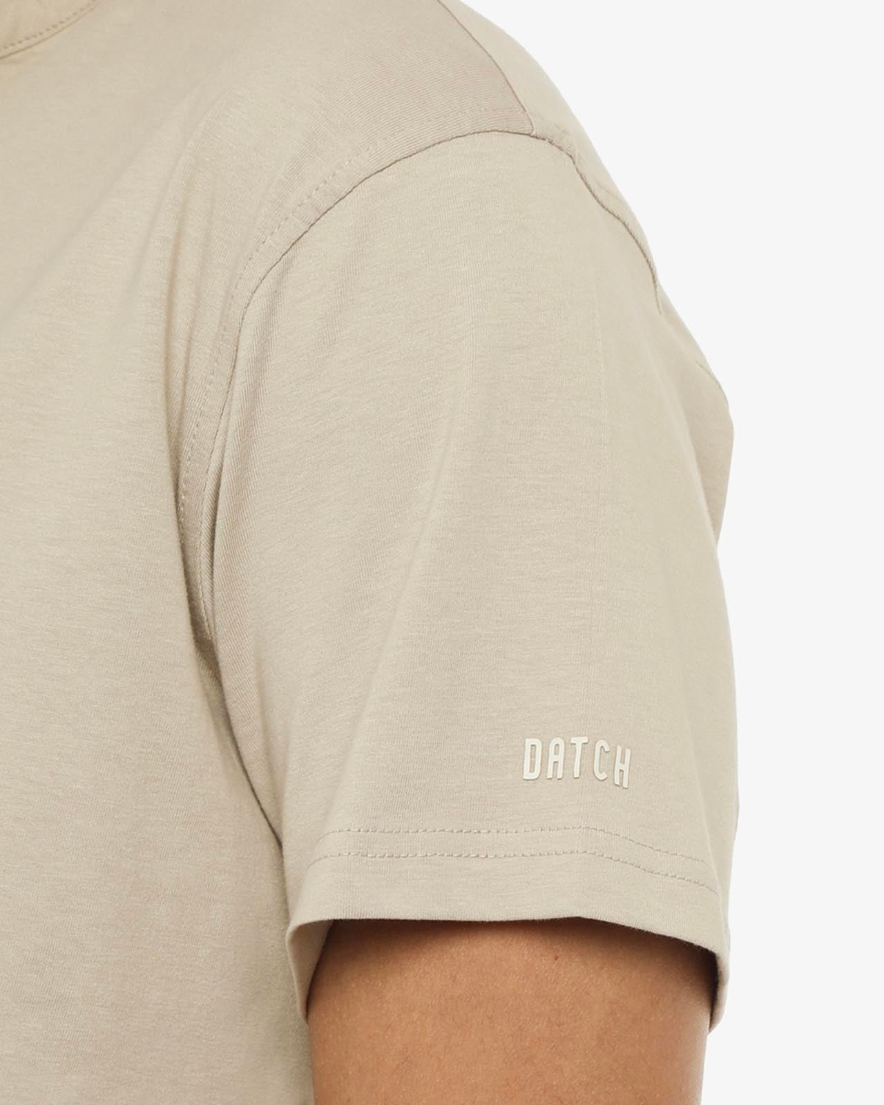 T-shirt cotone collo serafino, manica corta
