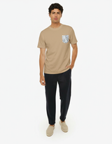 T-shirt con taschino floral