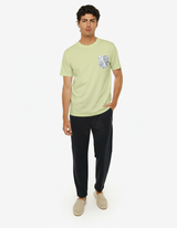 T-shirt con taschino floral