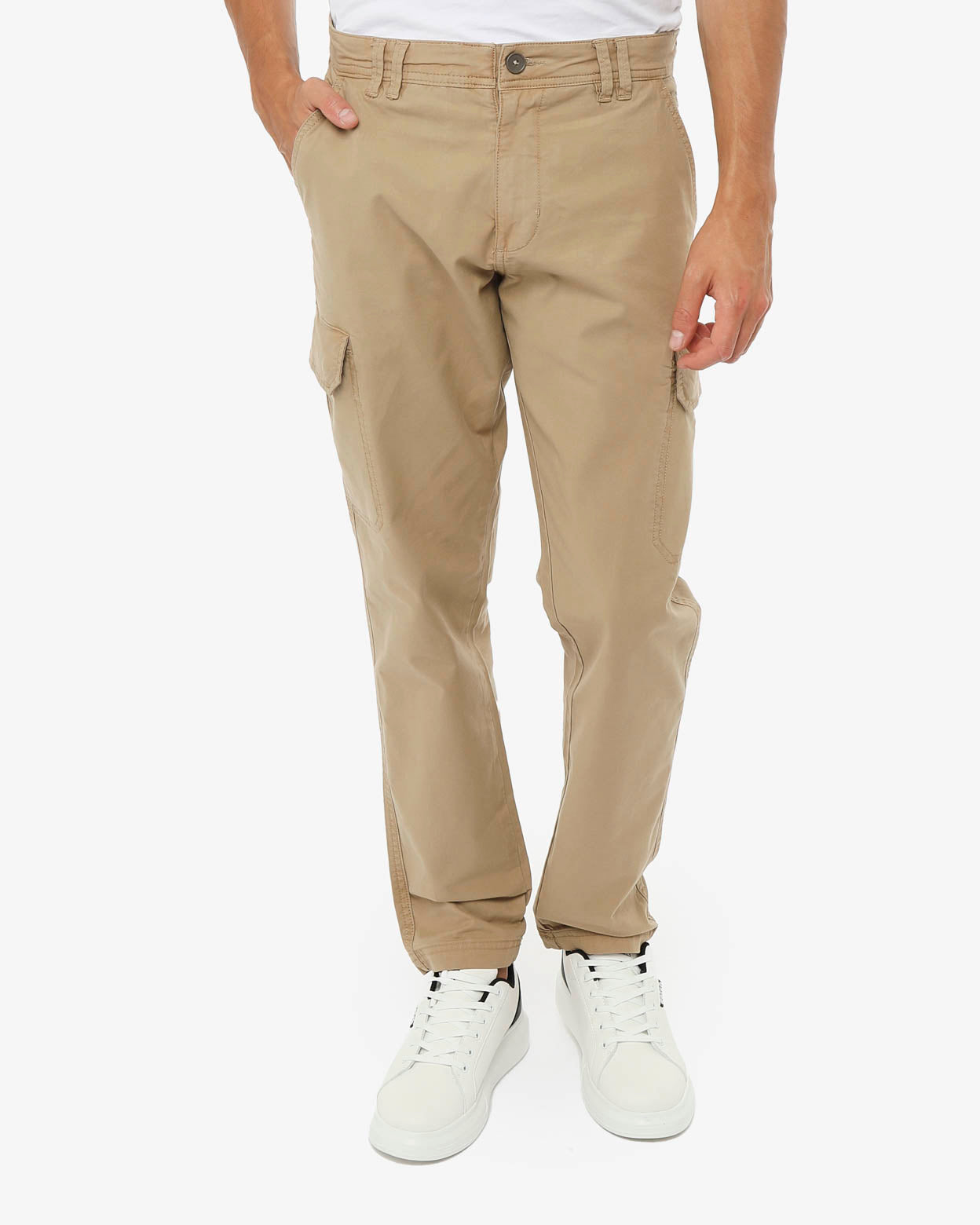 Pantaloni cargo in canvas
