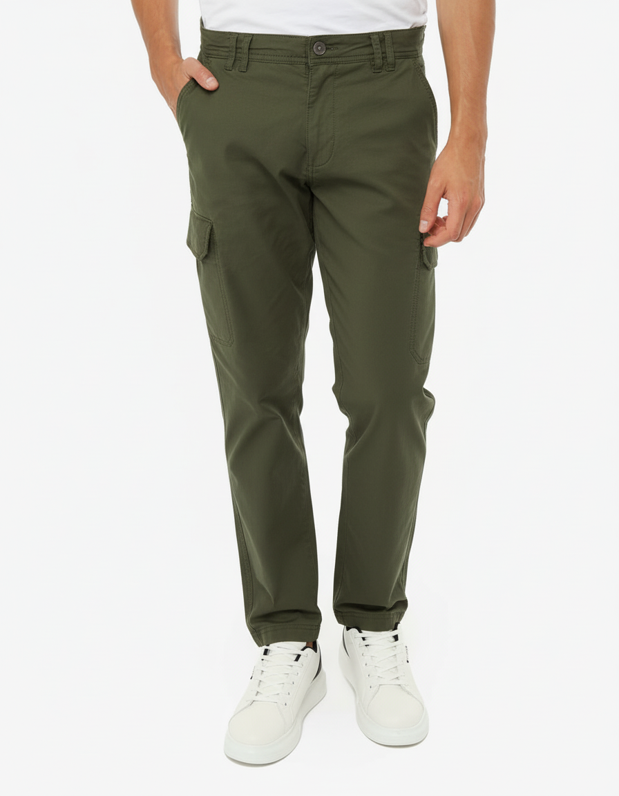 Pantaloni cargo in canvas