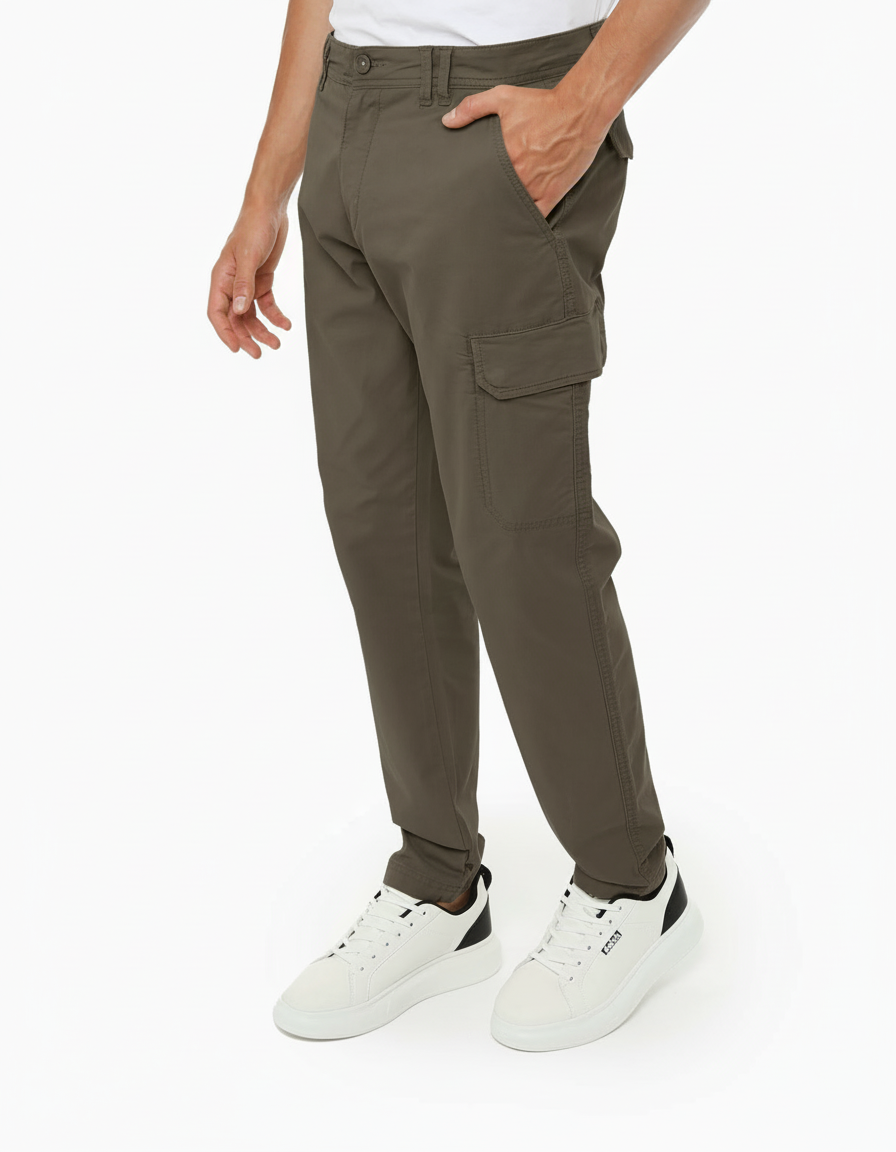 Pantaloni cargo in canvas