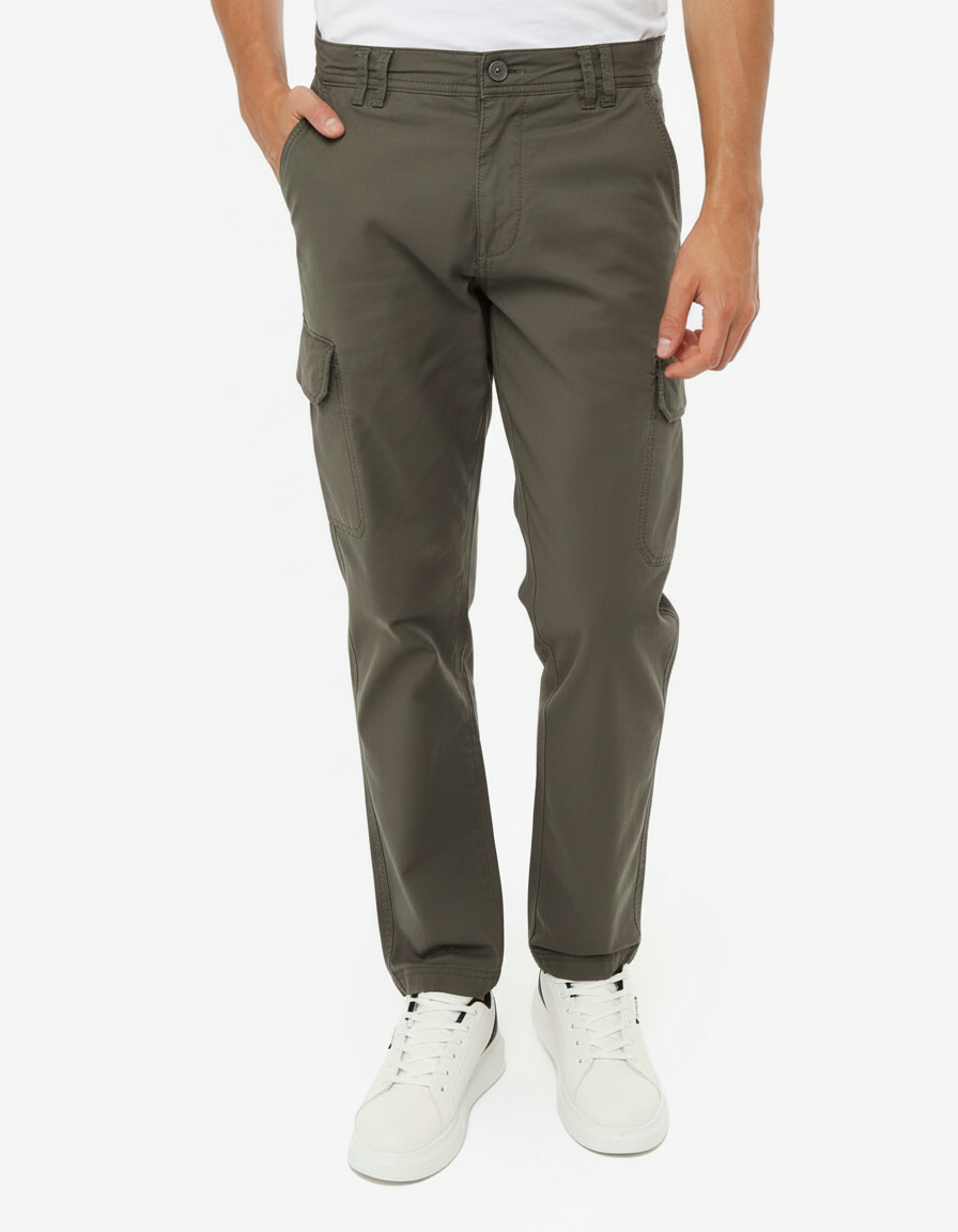 Pantaloni cargo in canvas