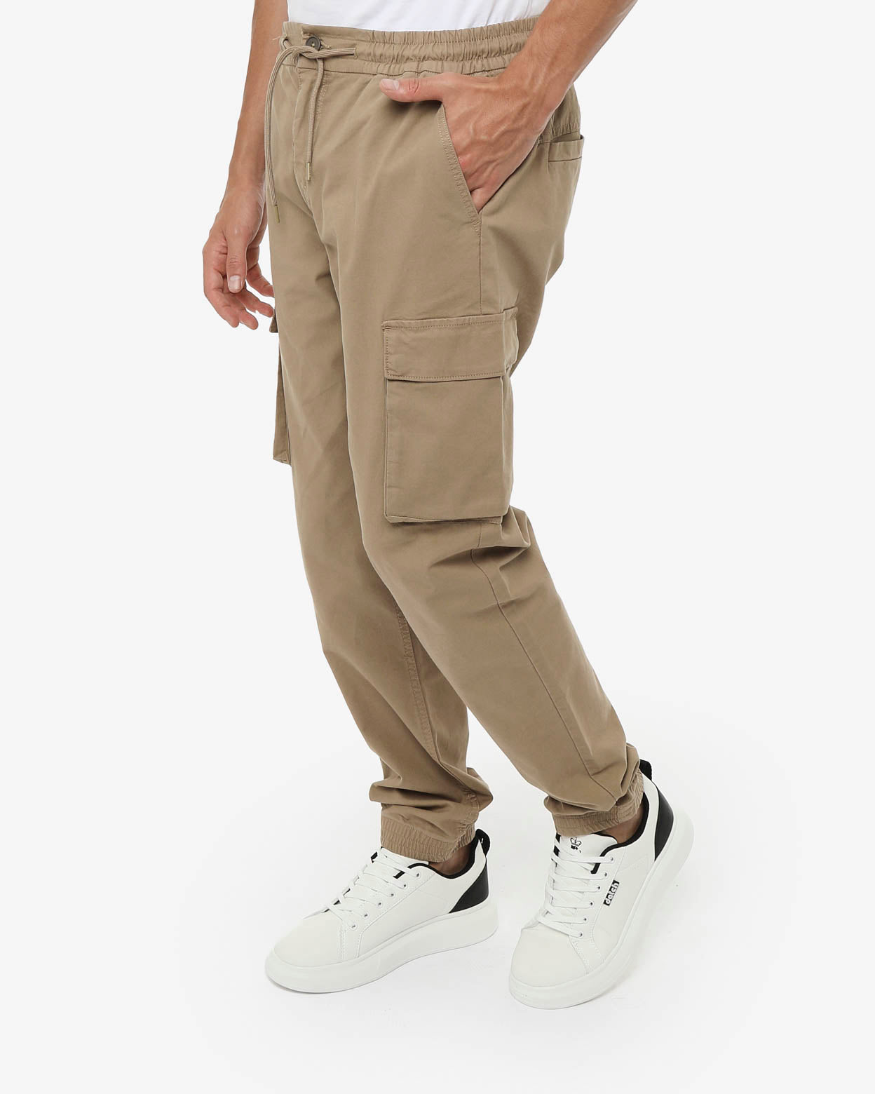 Pantaloni cargo in canvas