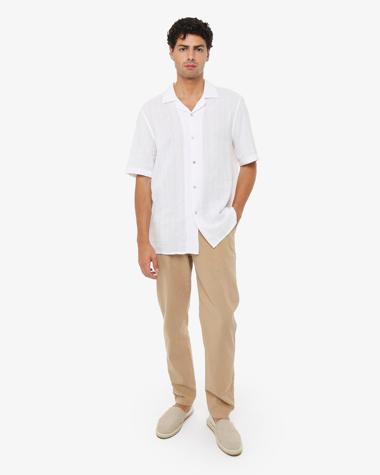 Camicia bowling con maniche corte