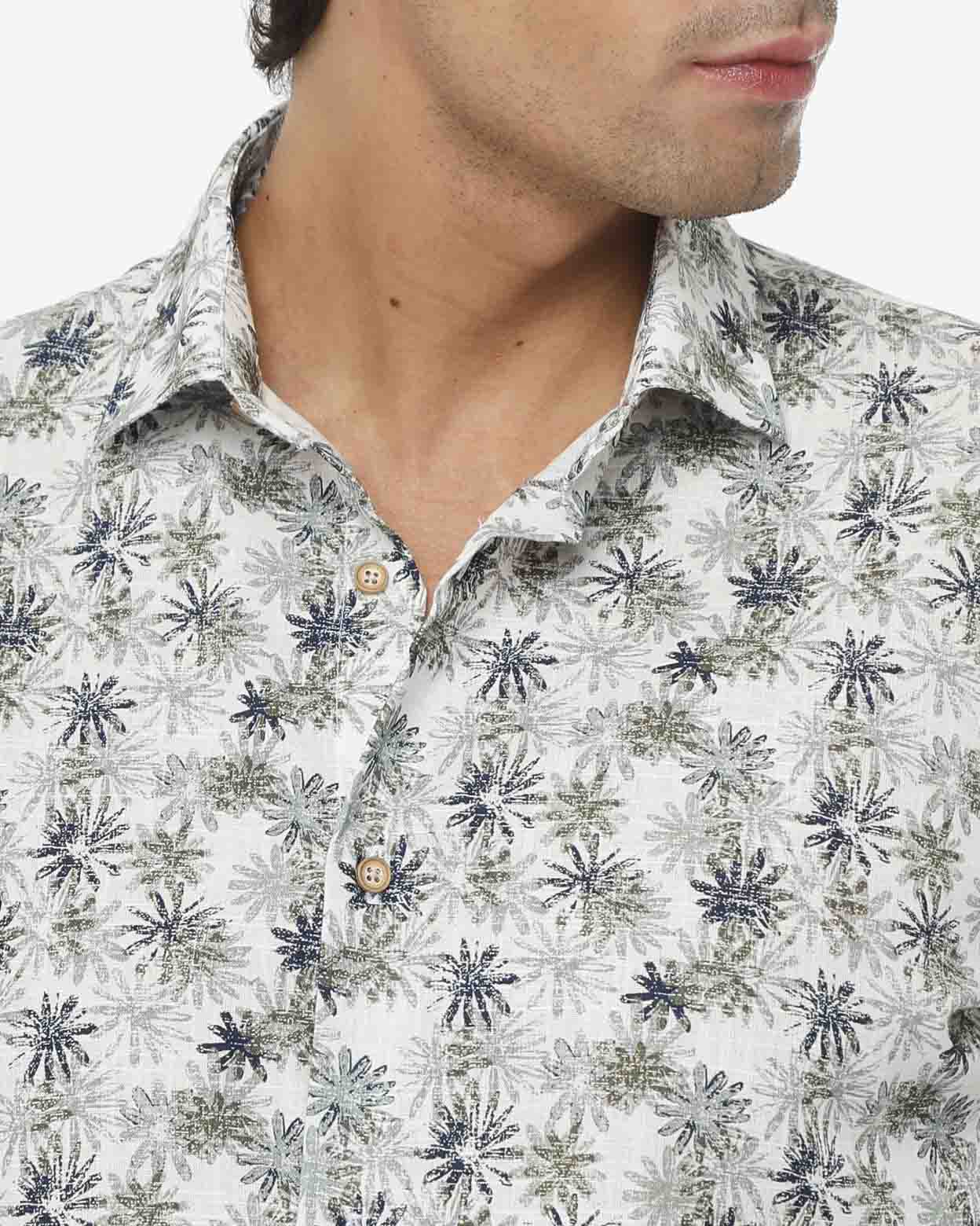 Camicia a fantasia manica lunga