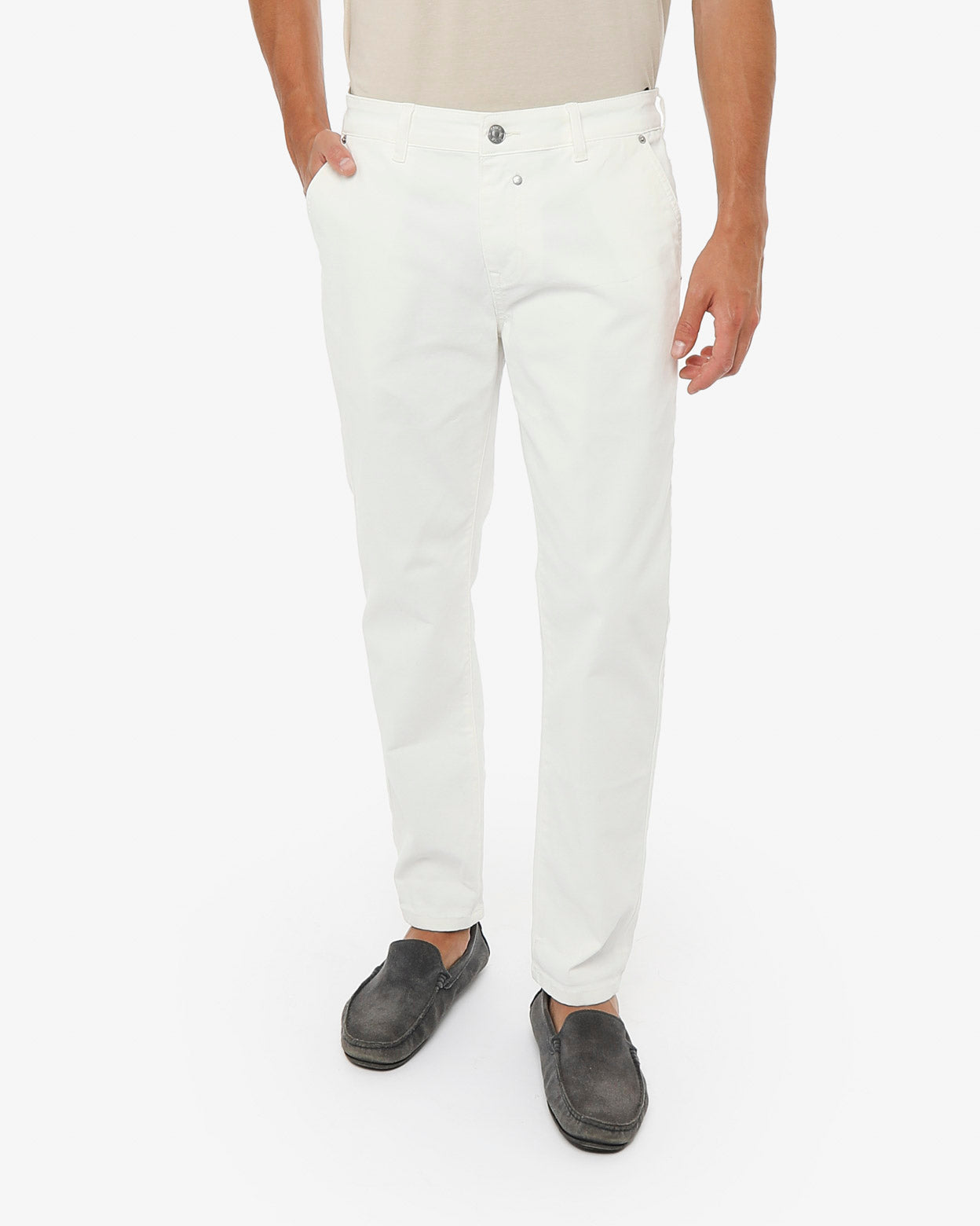 Pantaloni taglio slim in cotton