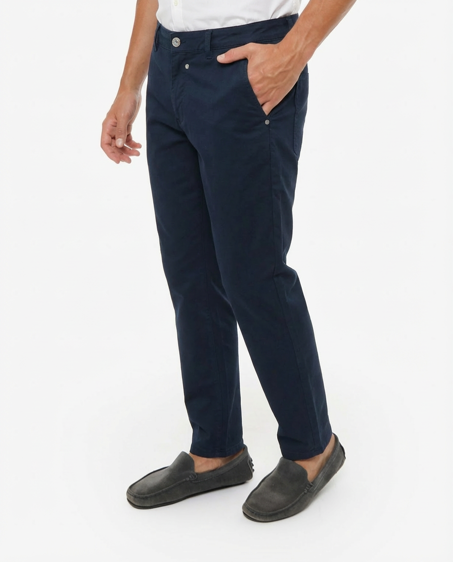 Pantaloni taglio slim in cotton