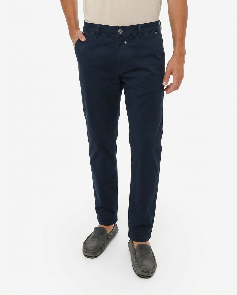 Pantaloni taglio slim in cotton