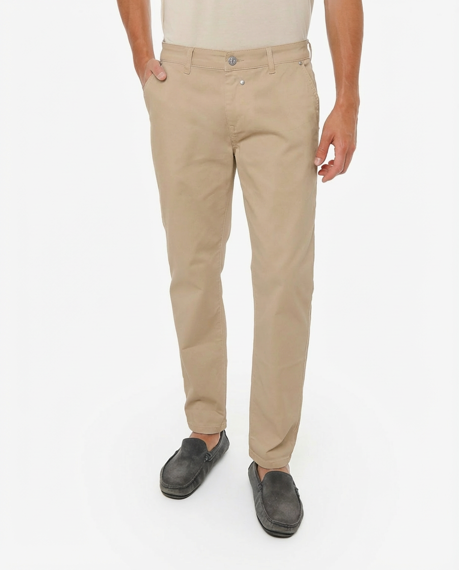 Pantaloni taglio slim in cotton