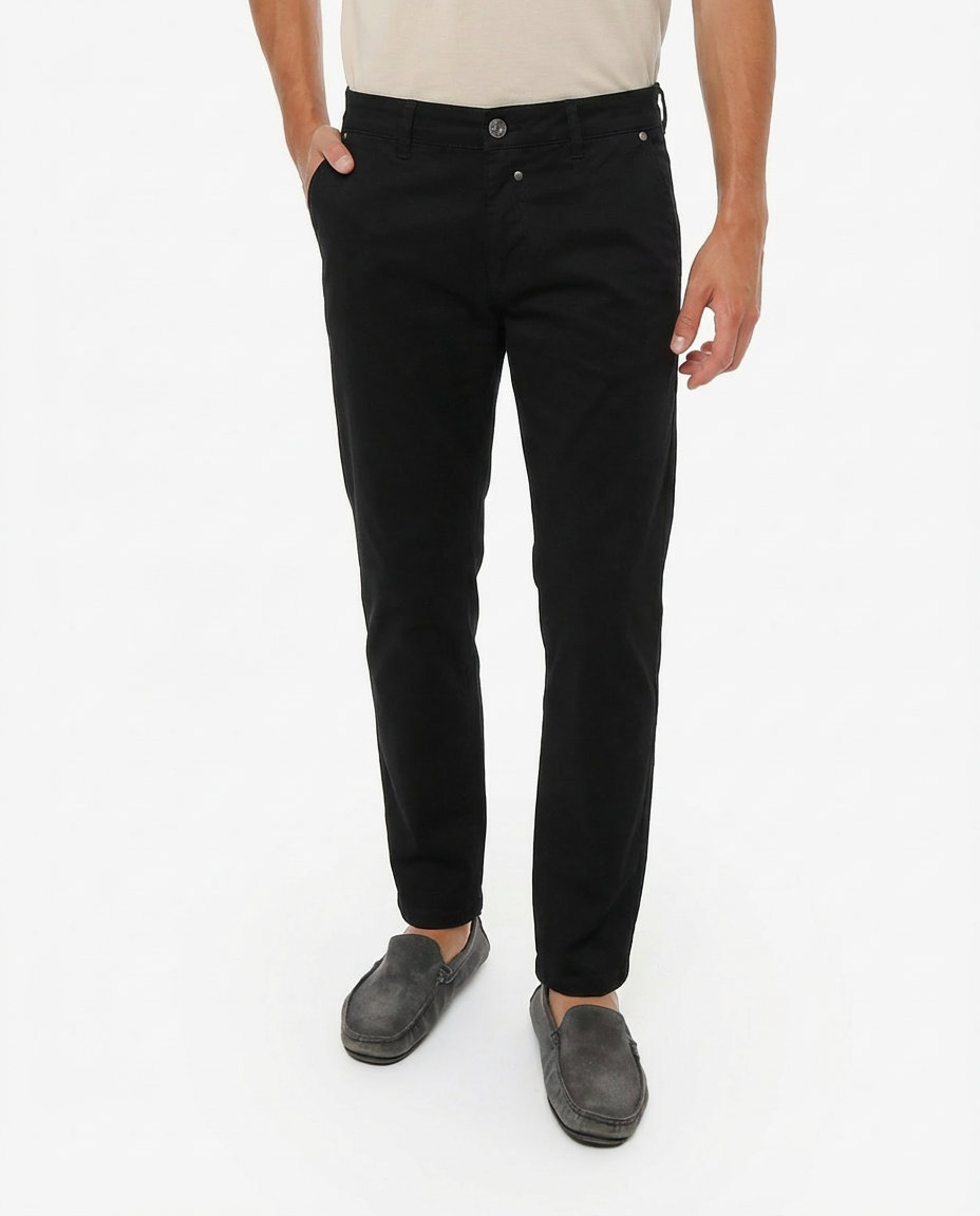 Pantaloni taglio slim in cotton
