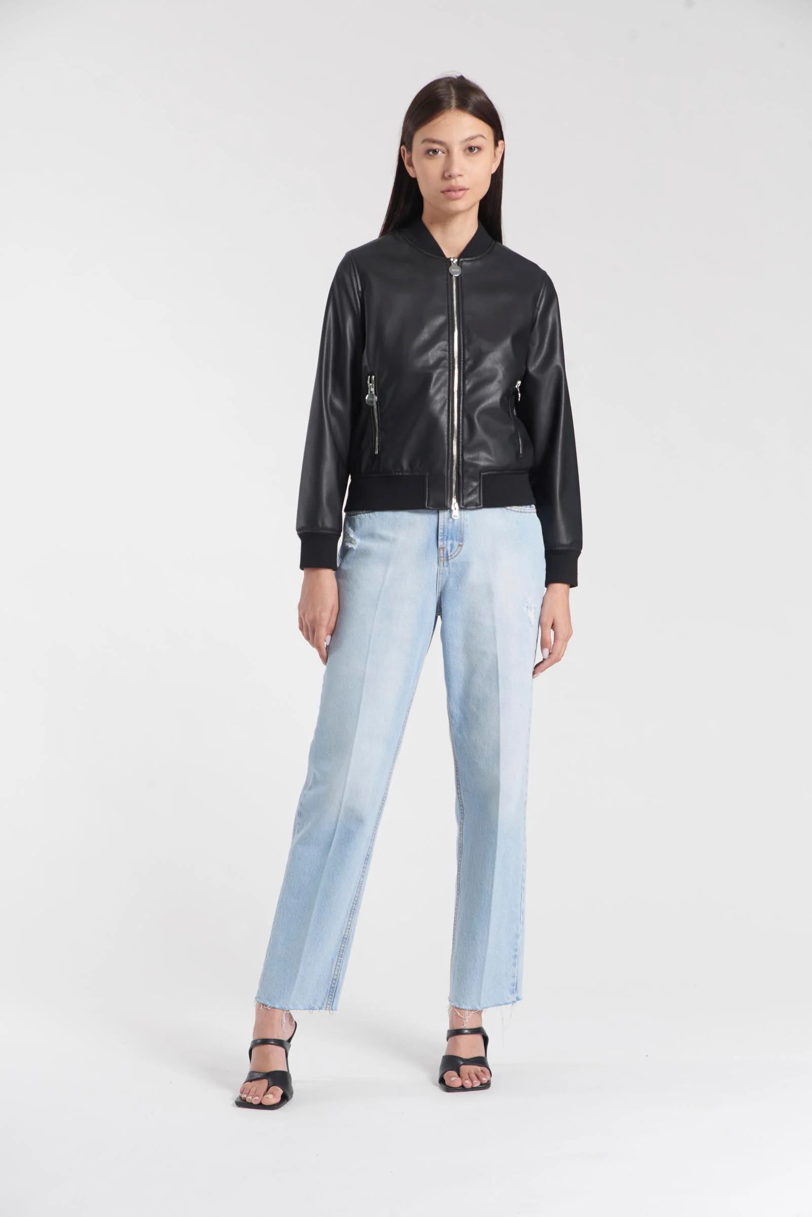 Bomber similpelle - Donna