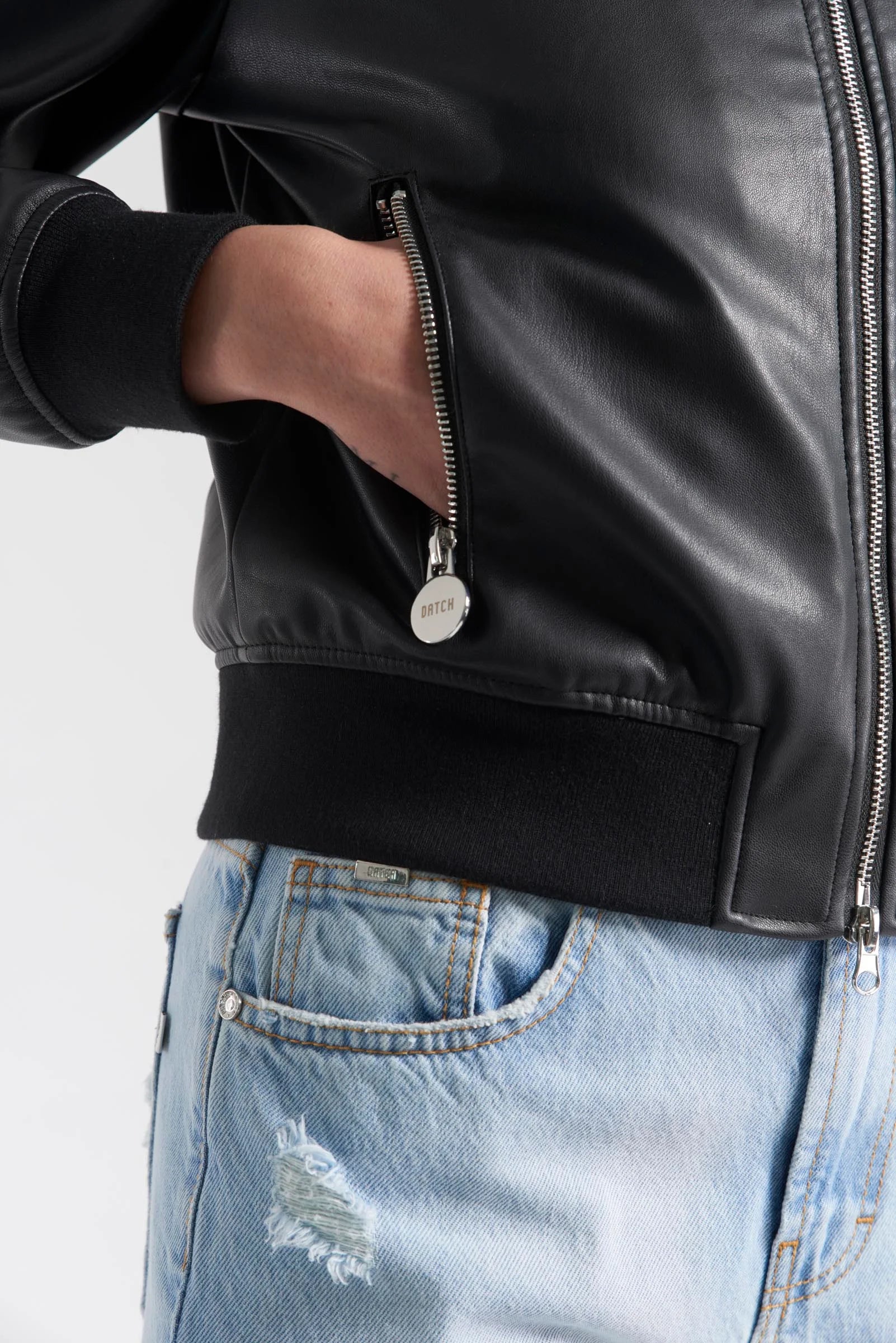 Bomber similpelle - Donna
