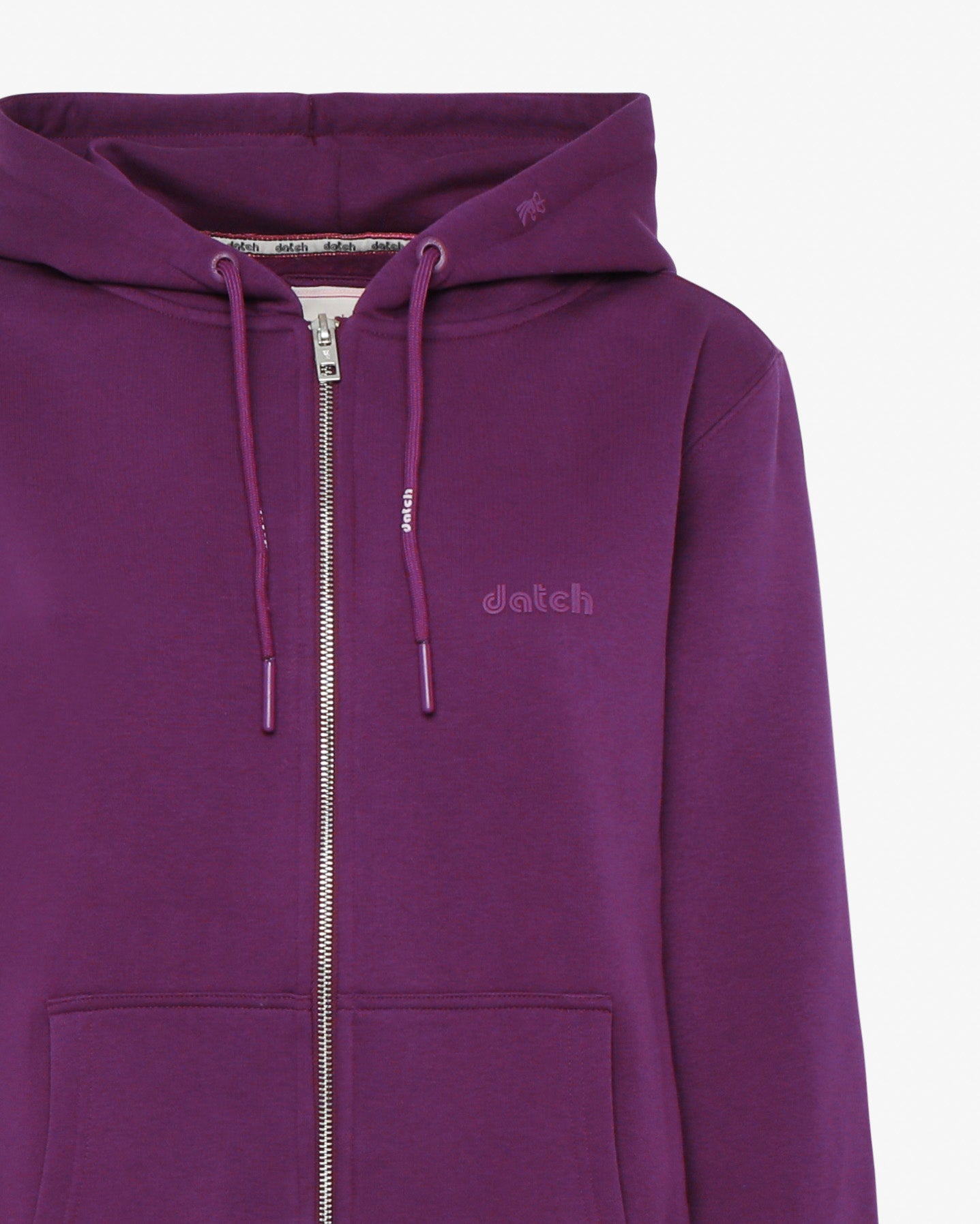 Felpa zip con cappuccio donna