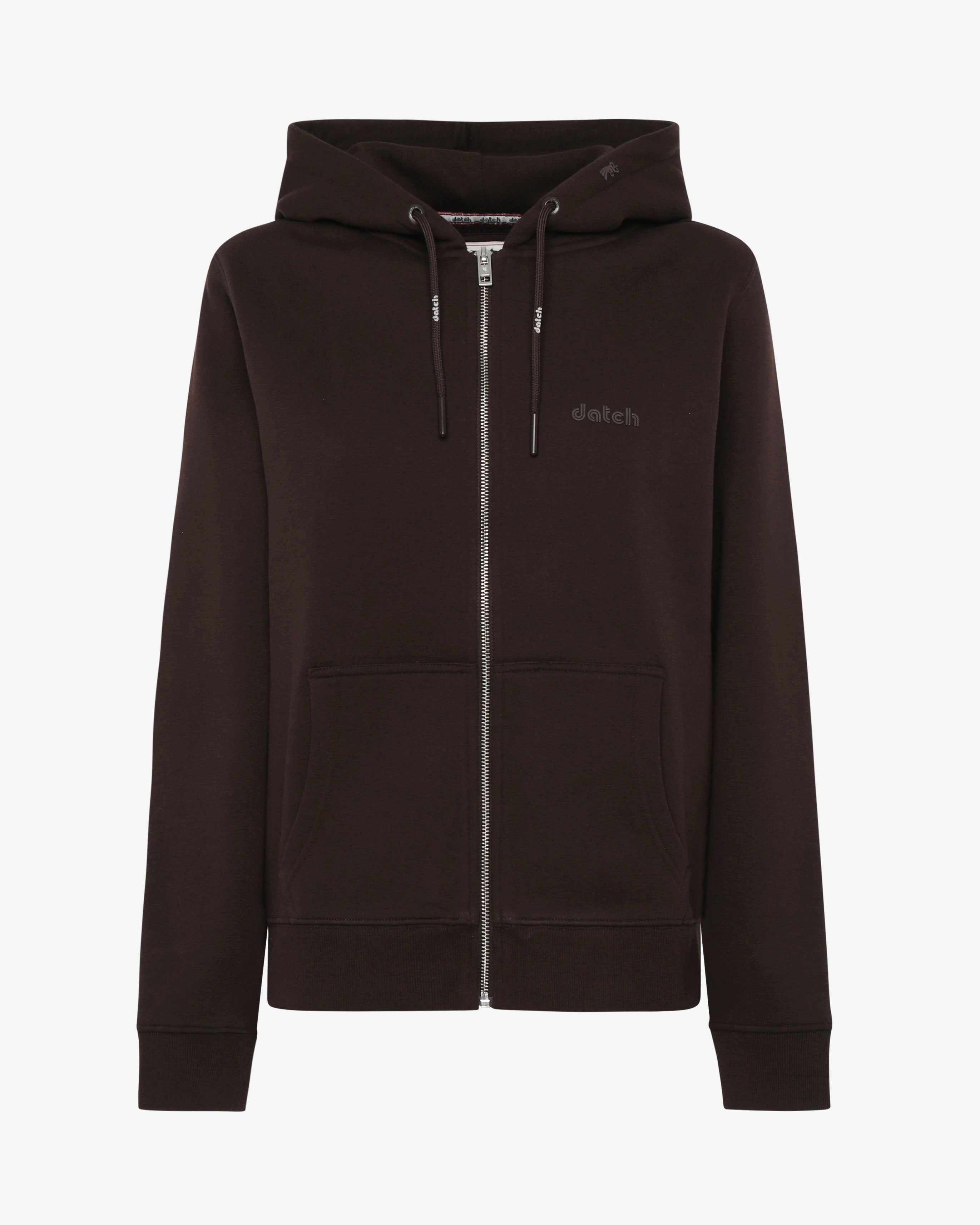 Felpa zip con cappuccio donna