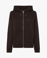 Felpa zip con cappuccio donna